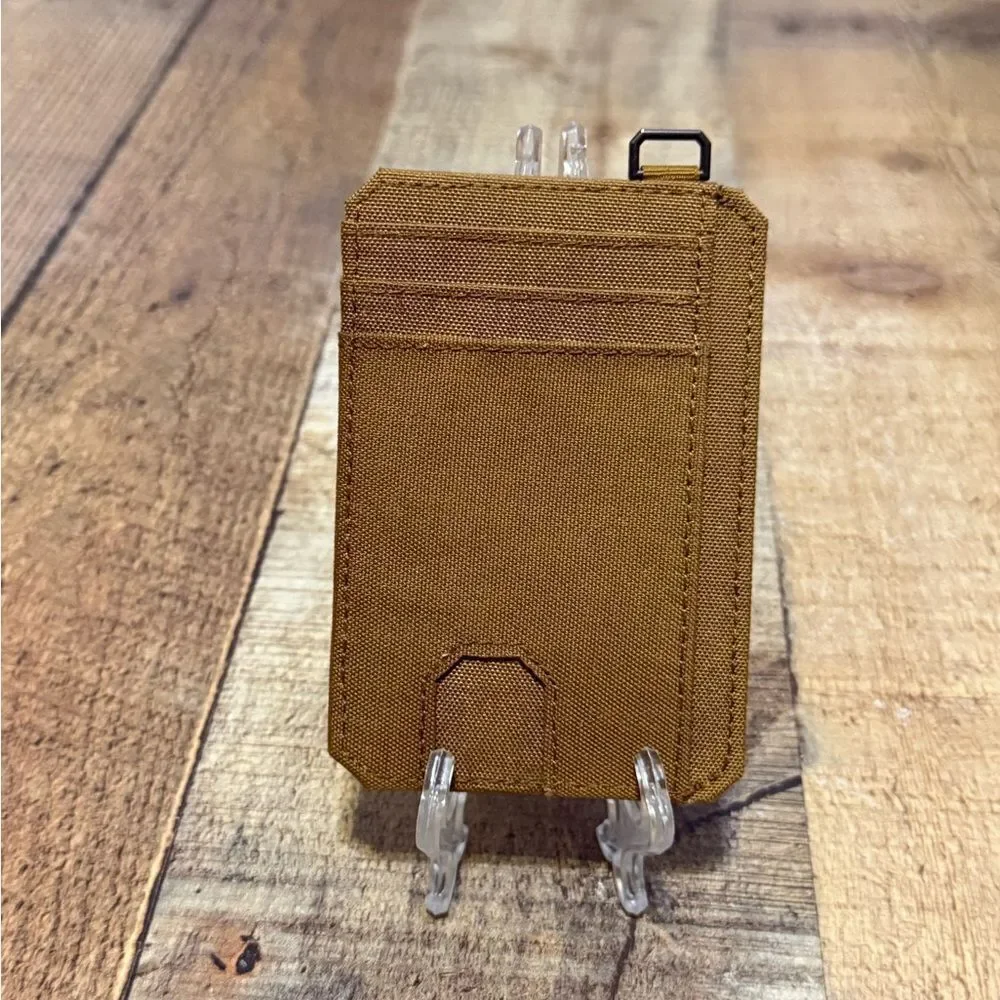 carhartt NYLON DUCK FRONT POCKET WALLET Color is carhartt brown